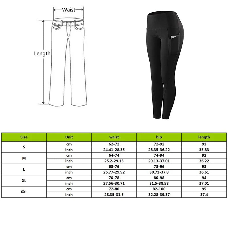 High Waist Seamless Yoga Leggings – Tummy Control Ruched Booty Compression Tights with Pockets Style Heaven