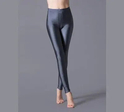 Women Shiny Pant Leggings Hot Selling Fluorescent Spandex Elasticity Casual Trousers Shinny Legging Style Heaven