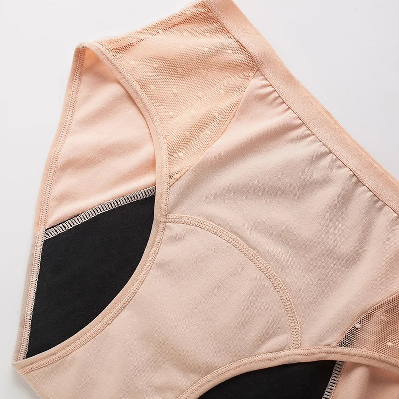 Leakproof Menstrual Panties – 4-Layer Absorbent Underwear for Heavy Flow | Plus Size