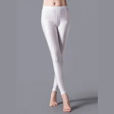 Women Shiny Pant Leggings Hot Selling Fluorescent Spandex Elasticity Casual Trousers Shinny Legging Style Heaven