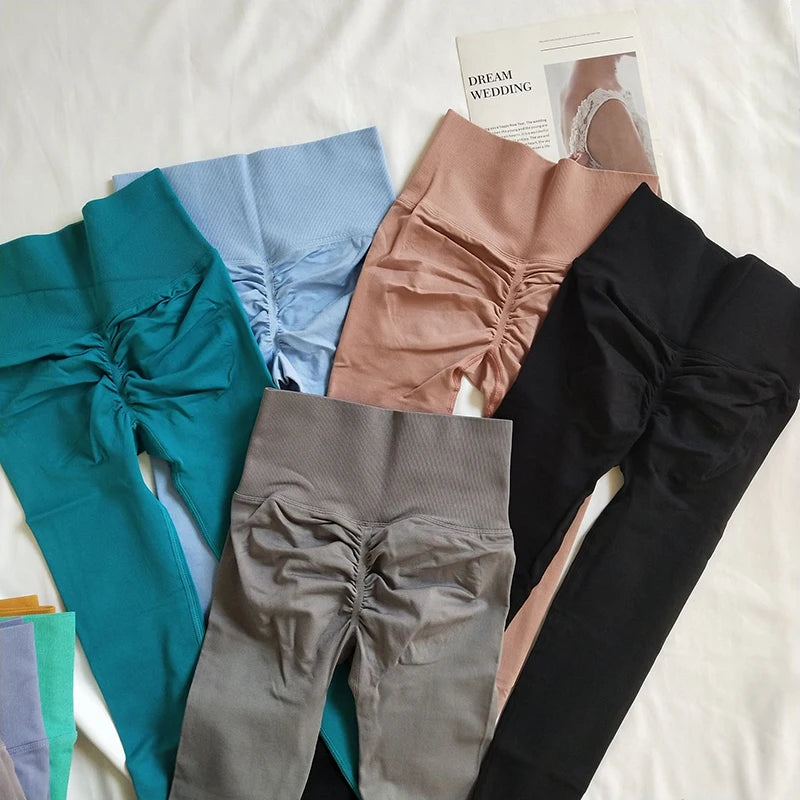 Women's Seamless Scrunch Butt Yoga Leggings – High Waist, Quick-Dry Gym & Running Pants Style Heaven