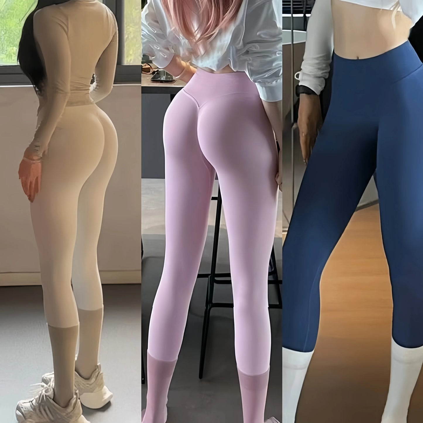 Women's Seamless Scrunch Butt Yoga Leggings – High Waist, Quick-Dry Gym & Running Pants Style Heaven