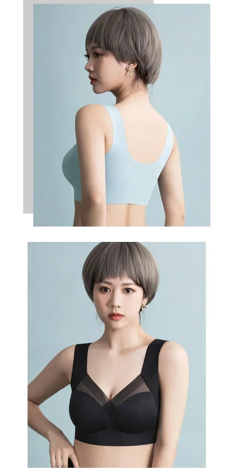All-in-One Support Tank Top Bra – Soft, No Trace, Wireless Thin Underwear Style Heaven