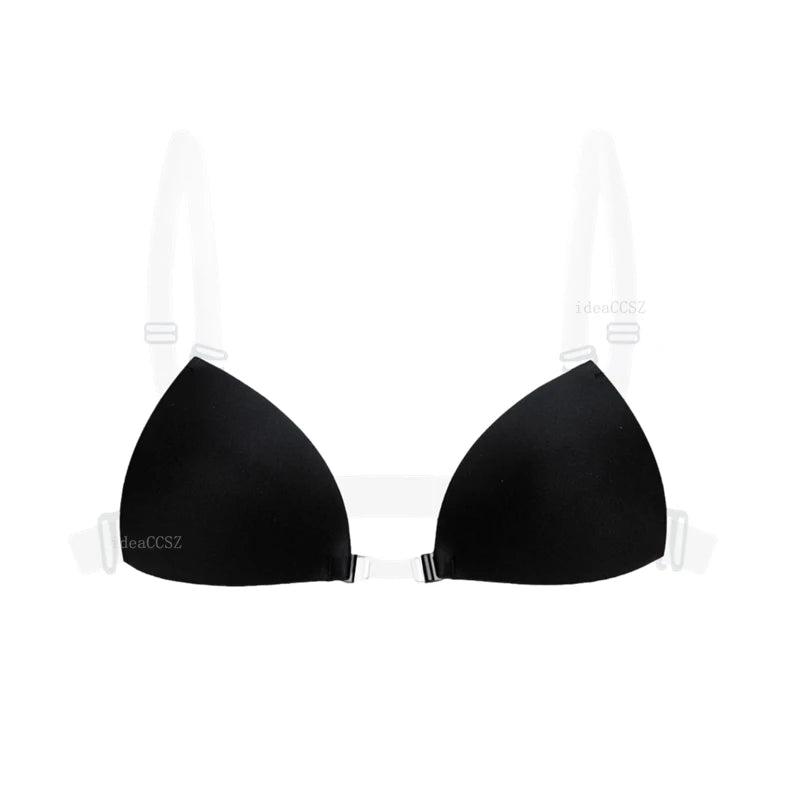 Silicone Sticky Bra – Invisible Backless Plunge U-Neck Adhesive Lift Bra Style Heaven