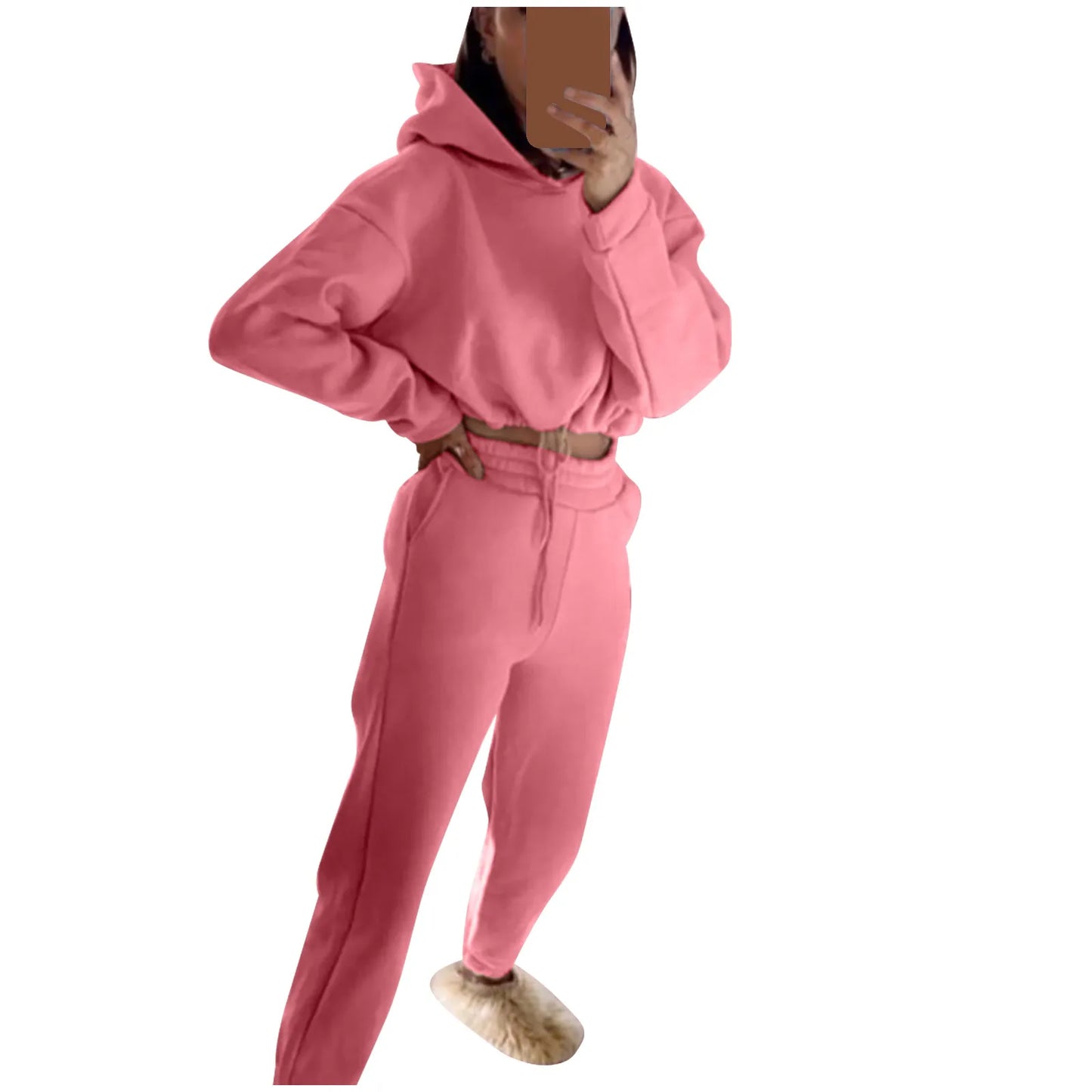 Women’s Long-Sleeve Sportswear Set – Casual Fashion Two-Piece Outfit Style Heaven