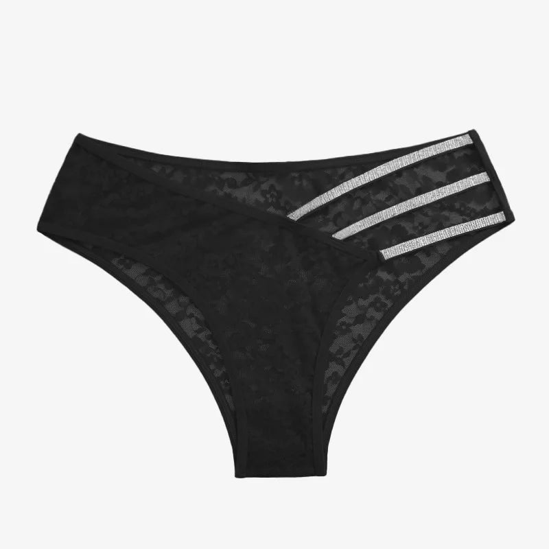 Lace Floral Sexy Panties – Low Waist Mesh Underwear for Women Style Heaven