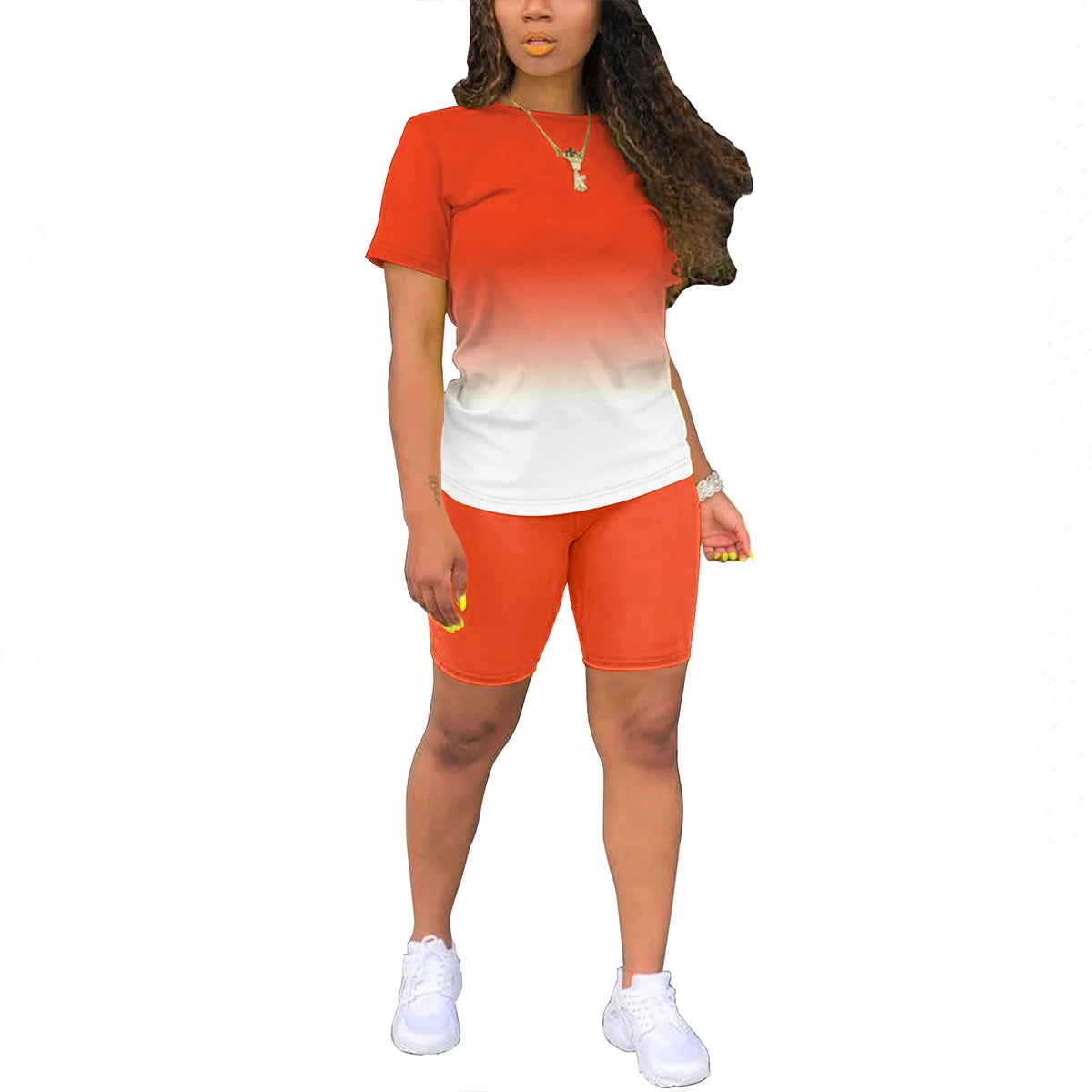Women's Summer Two-Piece Short Set – Casual Jogger Tracksuit with Short Sleeves Style Heaven