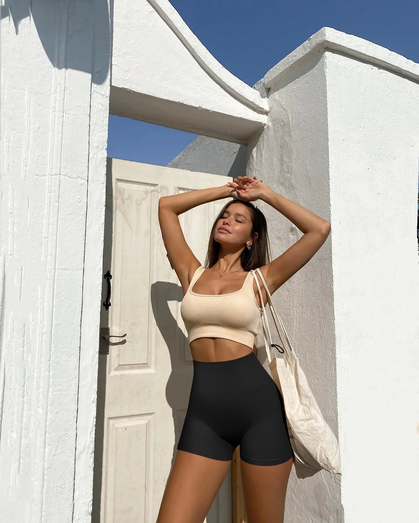 Women's Seamless High-Waisted Yoga Shorts – Summer Hip Lift No-Line Sports Activewear Style Heaven