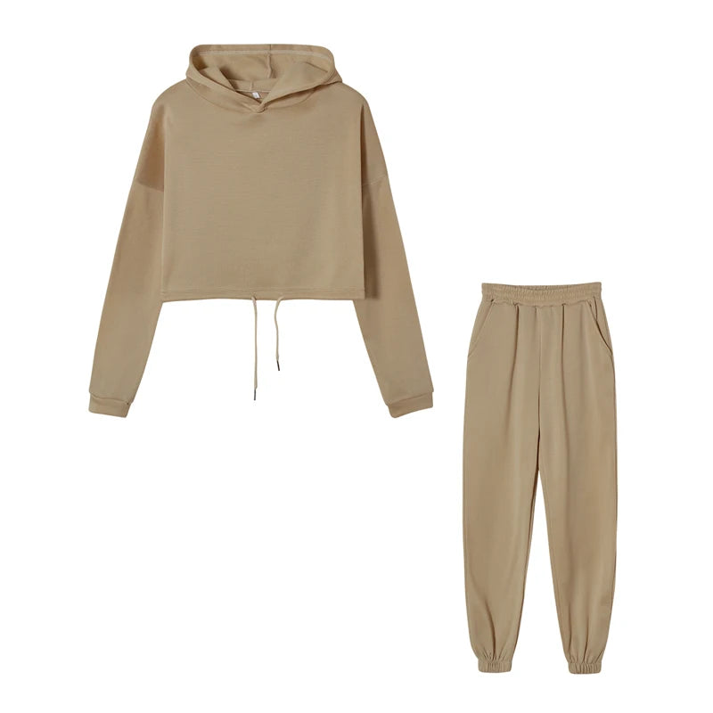 Women’s Long-Sleeve Sportswear Set – Casual Fashion Two-Piece Outfit Style Heaven