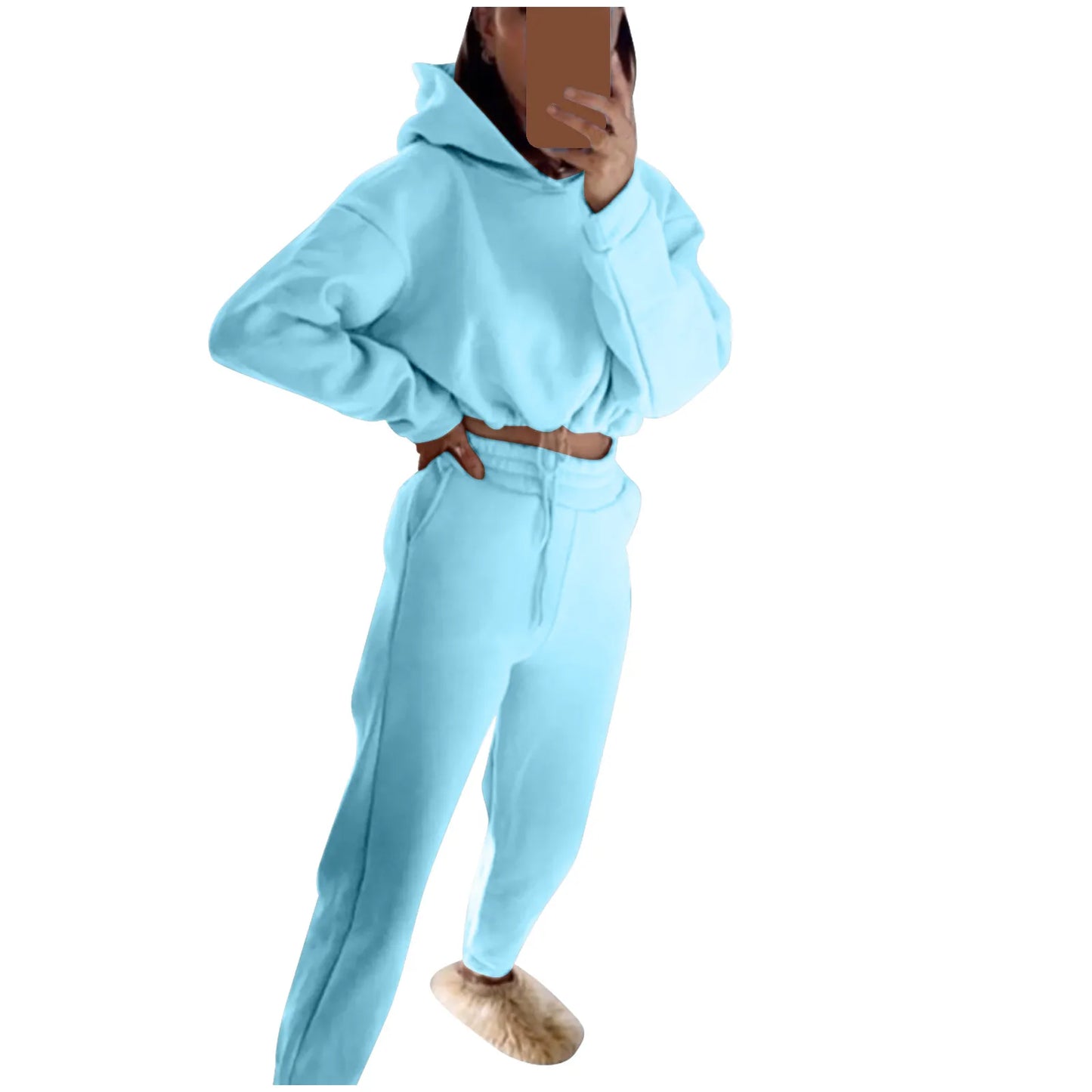 Women’s Long-Sleeve Sportswear Set – Casual Fashion Two-Piece Outfit Style Heaven