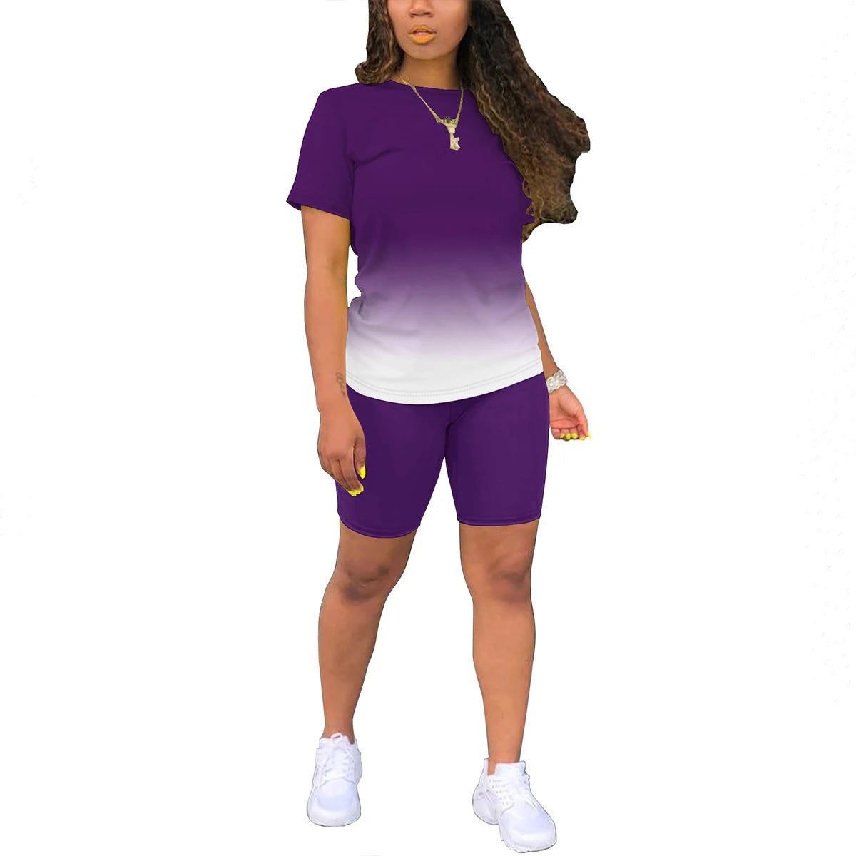 Women's Summer Two-Piece Short Set – Casual Jogger Tracksuit with Short Sleeves Style Heaven