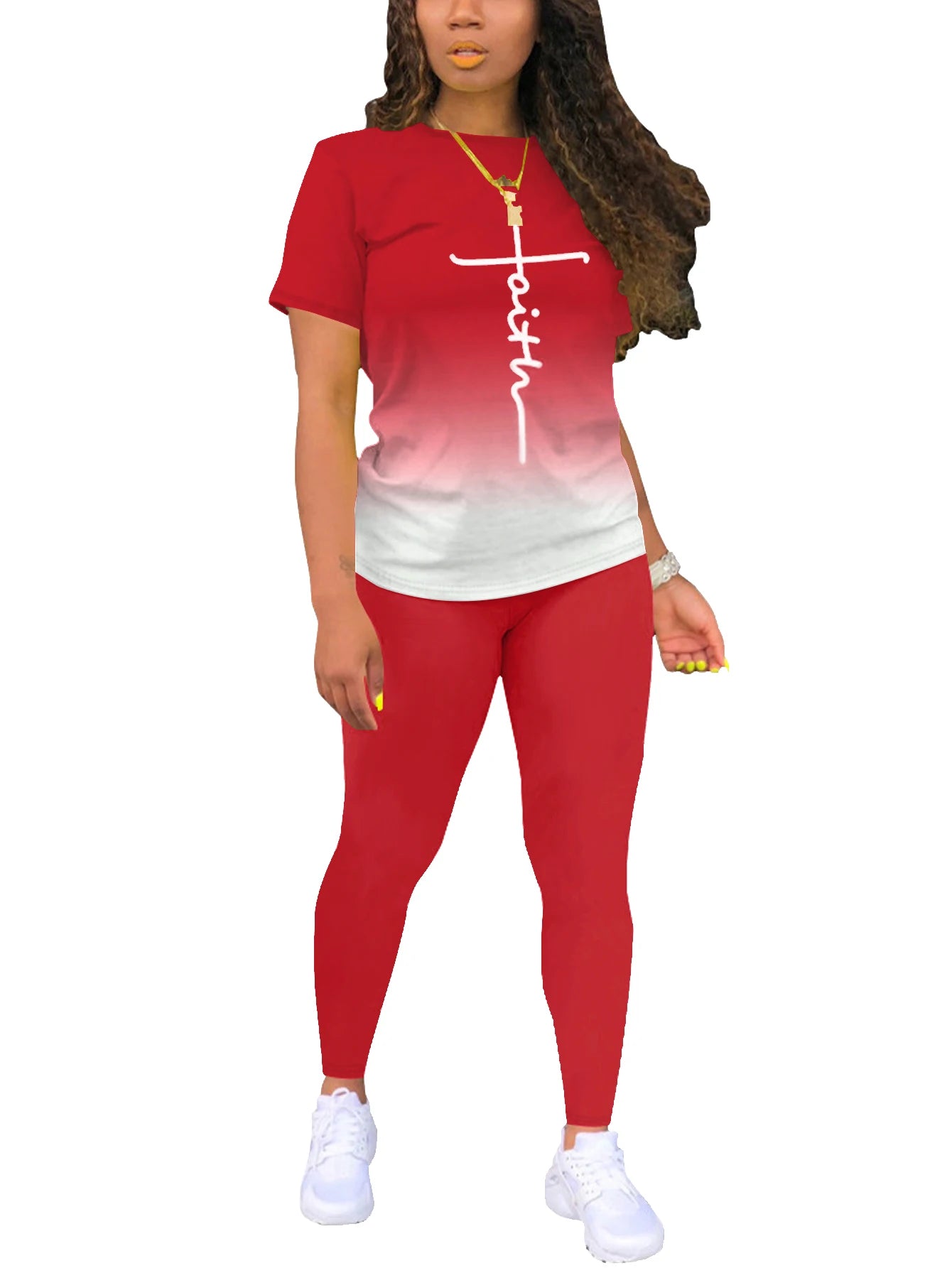 Women's Summer 2-Piece Short Sleeve Jogger Set – Casual Tracksuit Outfit Style Heaven