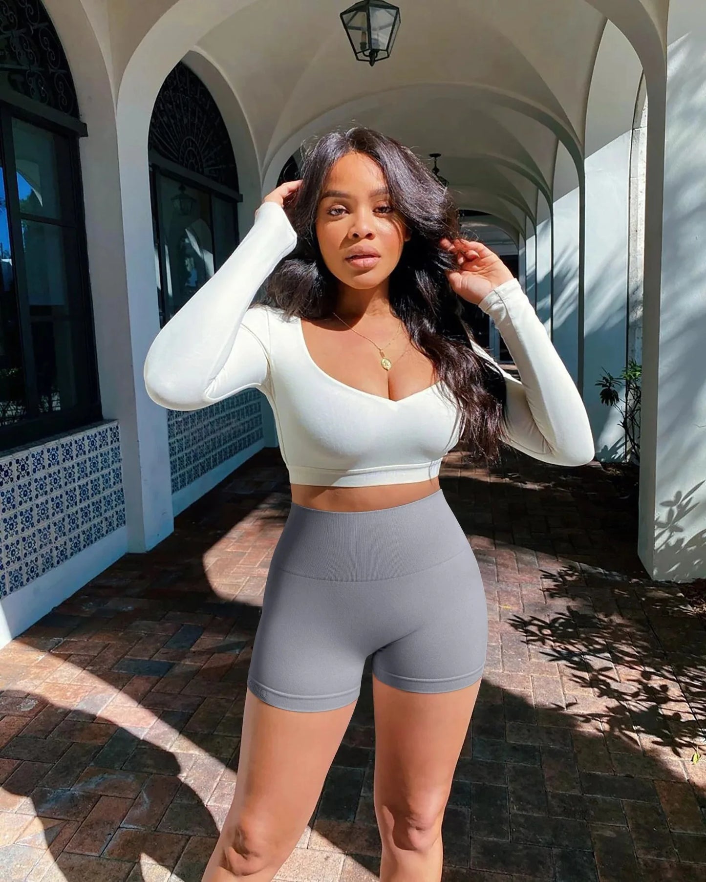 Women's Seamless High-Waisted Yoga Shorts – Summer Hip Lift No-Line Sports Activewear Style Heaven