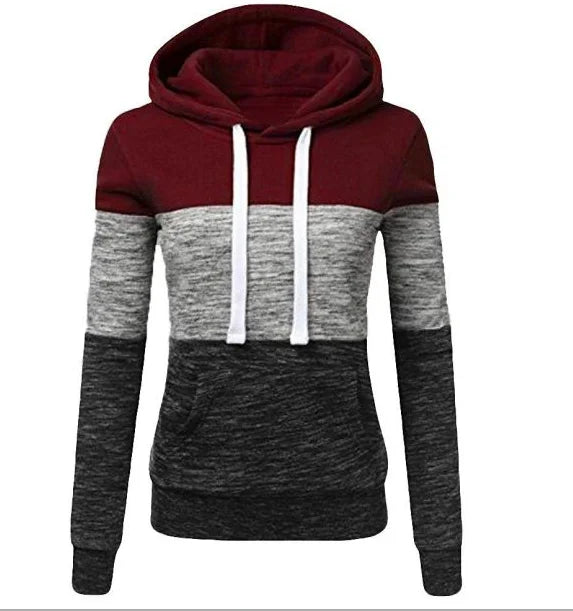 Women's Tricolor Sweatshirt Pullovers Graphic Sweatshirts New Hoodies and Sweatshirts Hooded Shirt Hoody Clothes Style Heaven