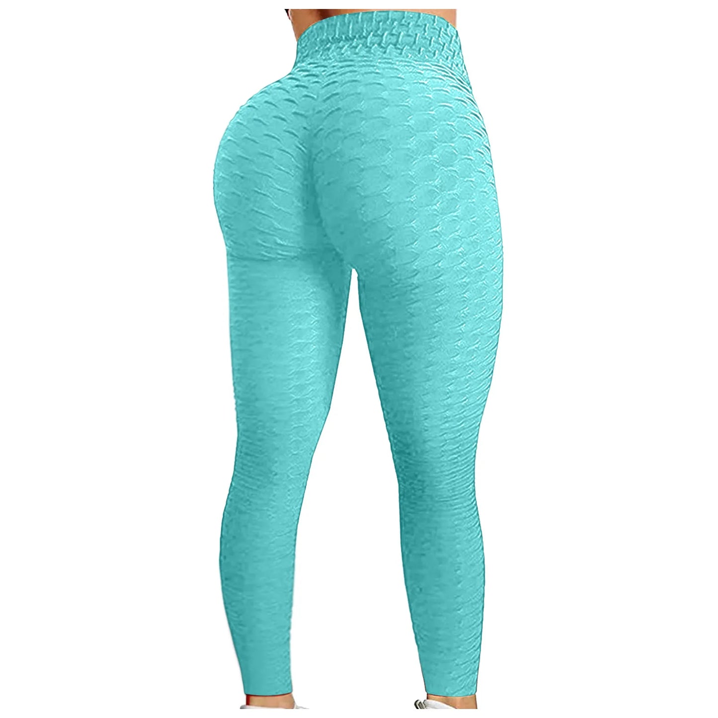 Women's Bubble Hip-Lifting Flared Yoga Pants – High Waist Fitness & Dance Workout Trousers Style Heaven