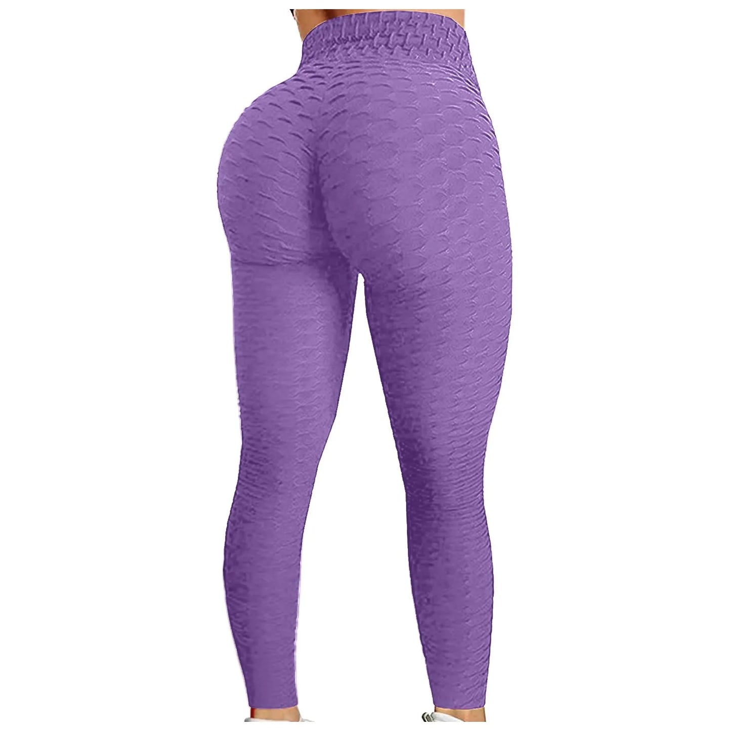 Women's Bubble Hip-Lifting Flared Yoga Pants – High Waist Fitness & Dance Workout Trousers Style Heaven