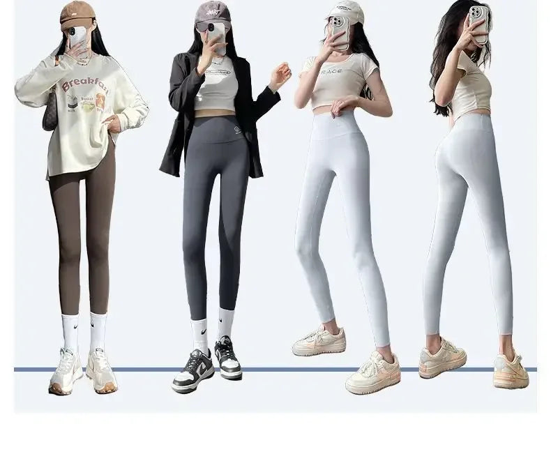 Women’s High Waisted Seamless Leggings Sports Fitness Yoga Pants Gym Leggings | Elastic Shark Cycling Pants for Summer Style Heaven