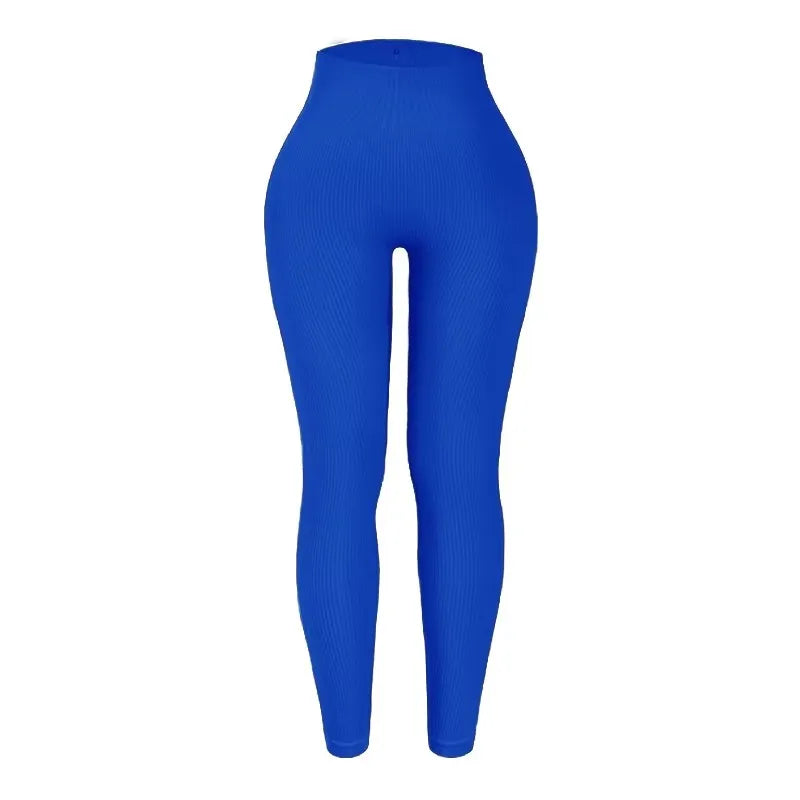 Women's Thread Knitted Seamless Leggings – High Waist, Slim Fit, Hip-Lifting Yoga & Gym Pants Style Heaven
