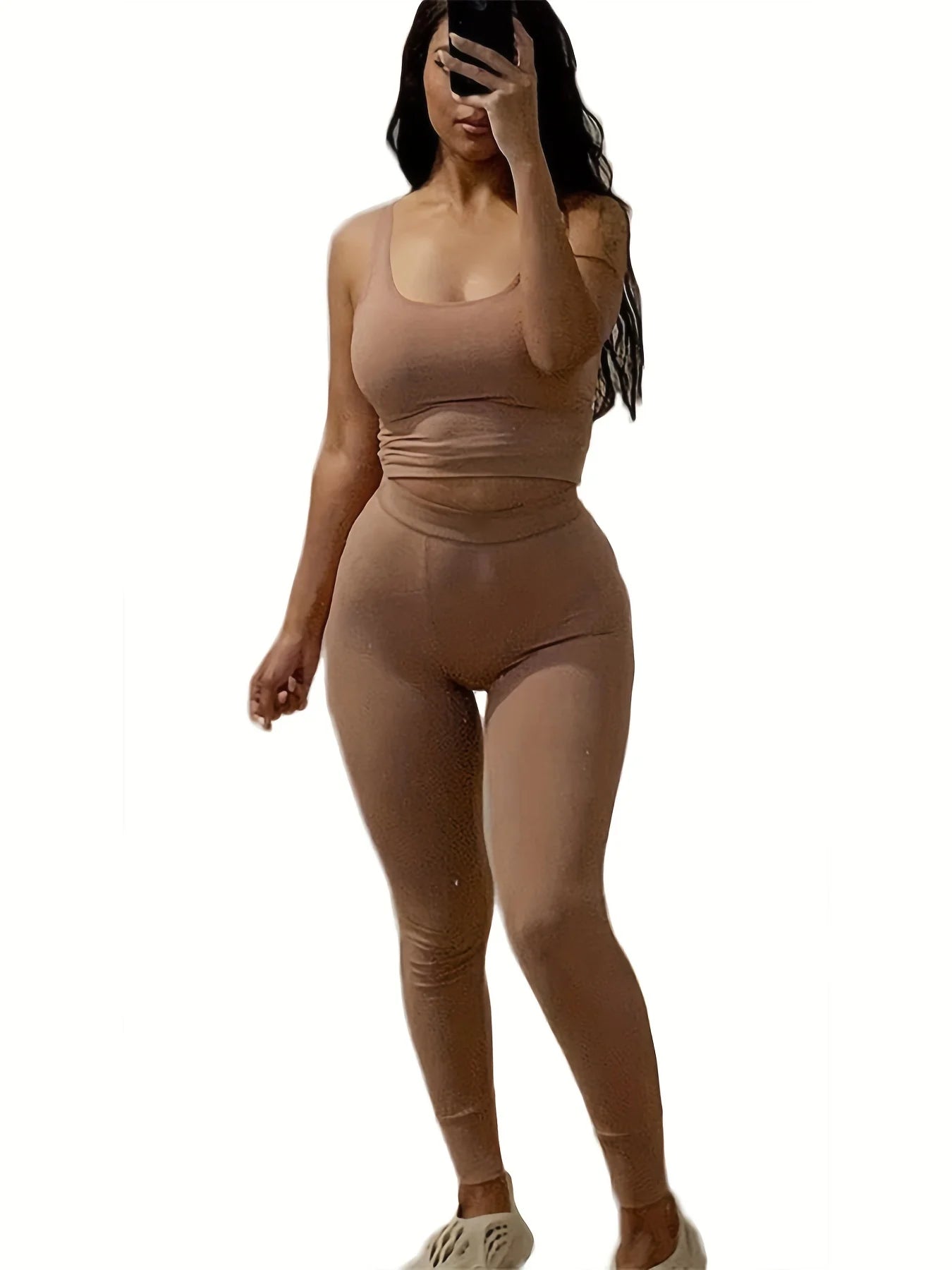 Women's 2-Piece Yoga Shorts Set – Casual Summer Activewear Outfit with Short Sleeve Top & Elastic Leggings Style Heaven
