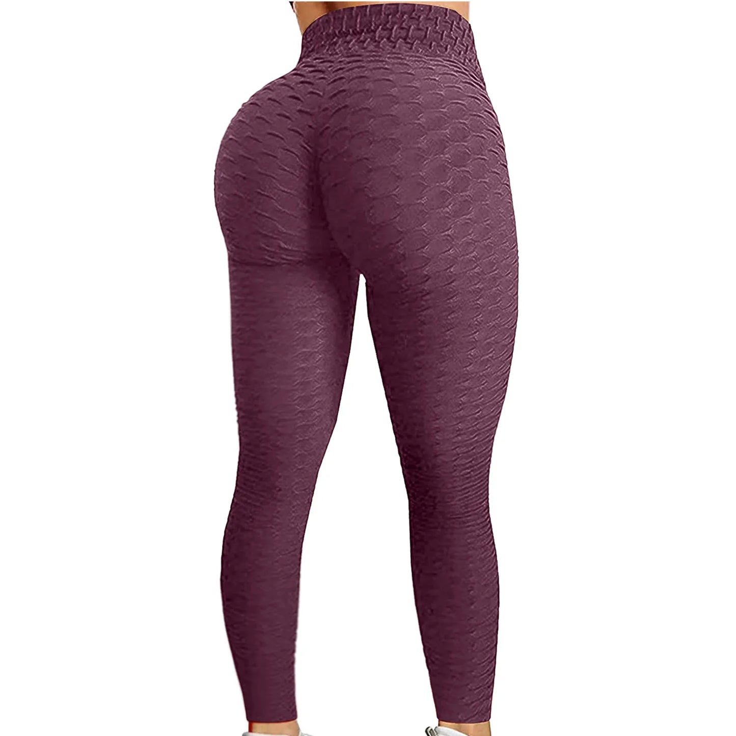Women's Bubble Hip-Lifting Flared Yoga Pants – High Waist Fitness & Dance Workout Trousers Style Heaven