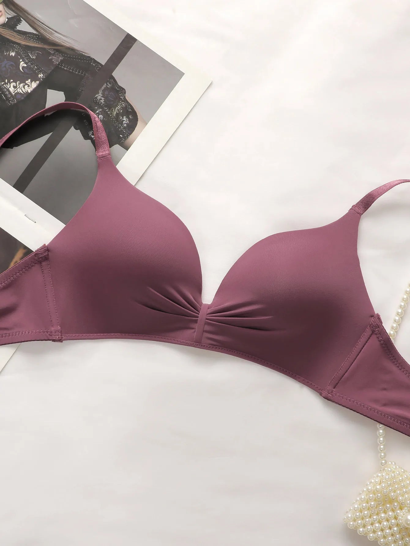 Butterfly Lace Wireless Lingerie Set – Sexy Solid Color 2-Piece Style Heaven