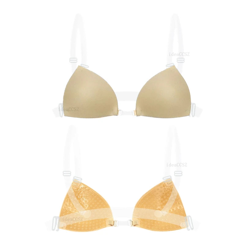 Silicone Sticky Bra – Invisible Backless Plunge U-Neck Adhesive Lift Bra Style Heaven