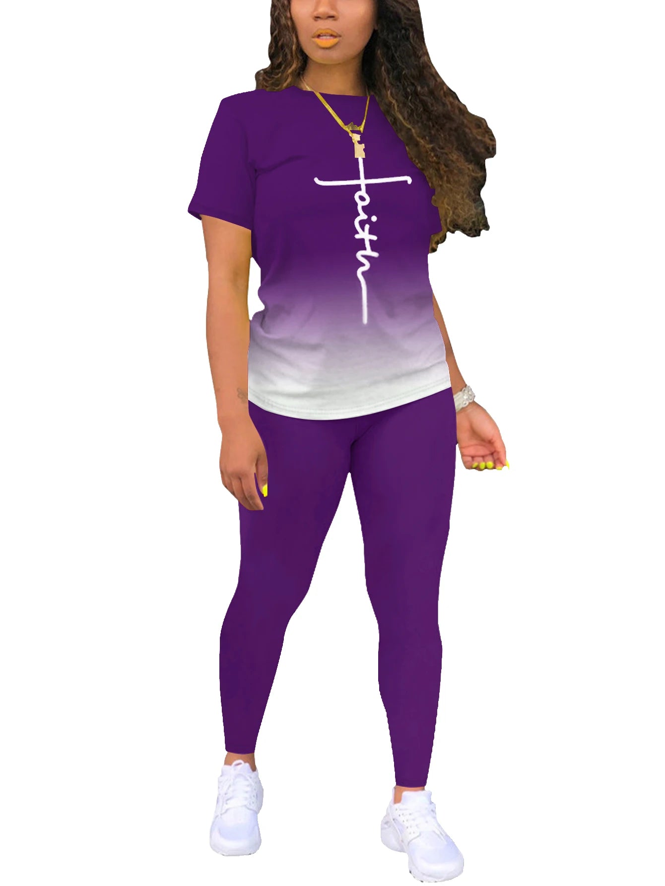 Women's Summer 2-Piece Short Sleeve Jogger Set – Casual Tracksuit Outfit Style Heaven
