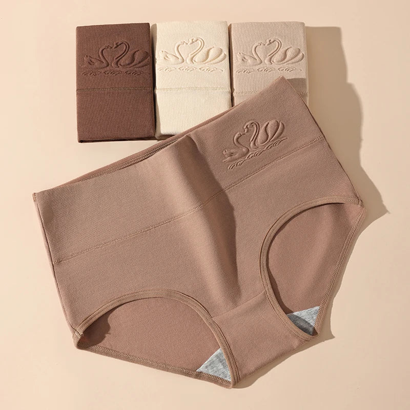 4-Pack High-Waist Body Shaper Panties – Breathable Cotton Plus Size Briefs (M-5XL) Style Heaven