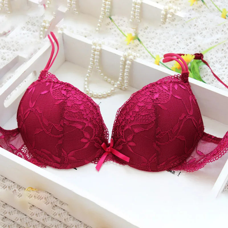 Sexy Lace Lingerie Set – Comfortable Solid Color Bra & Panty Suit for Women Style Heaven