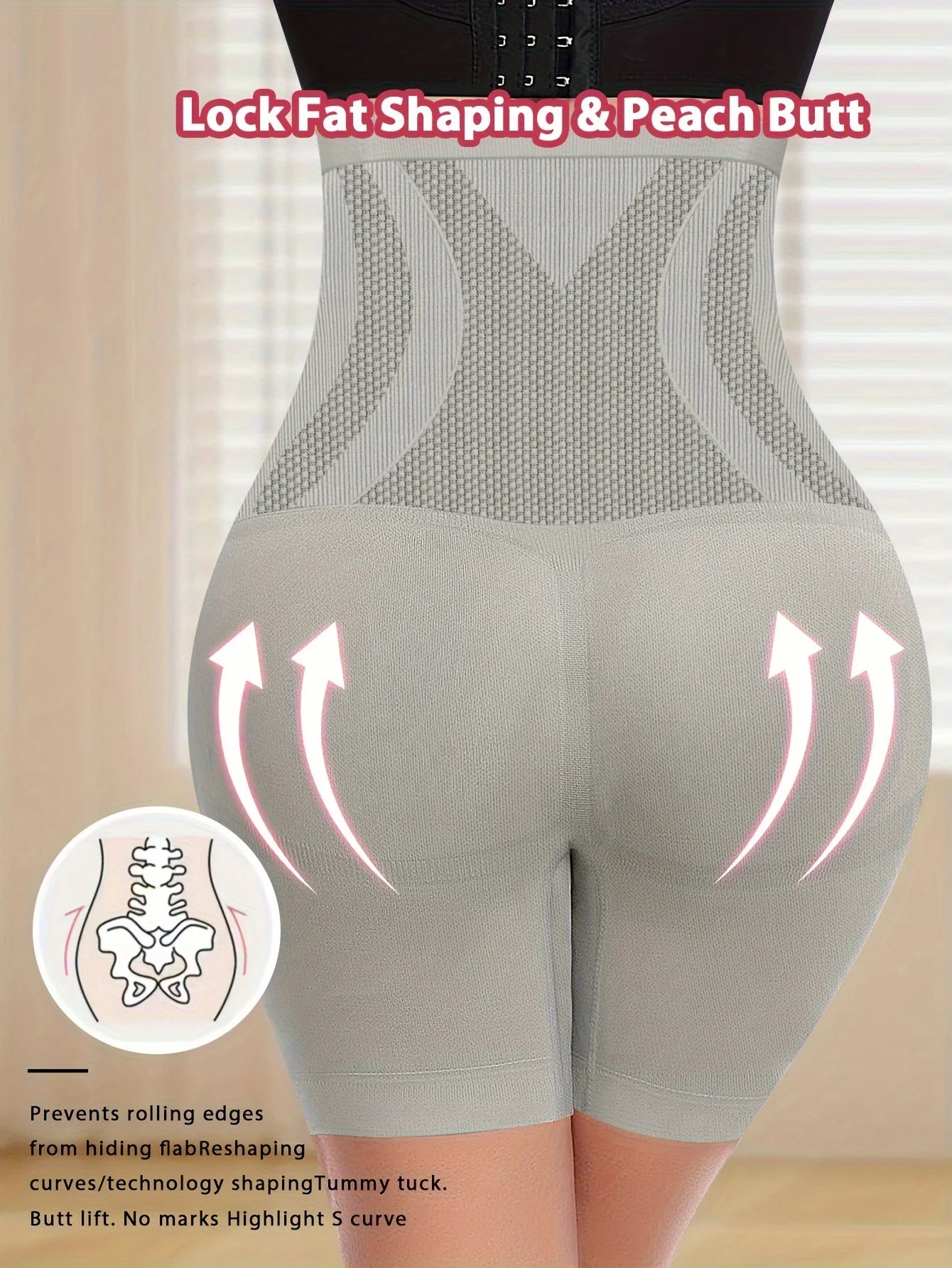 High-Waist Seamless Tummy Control Panties – Comfortable Four-Corner Design