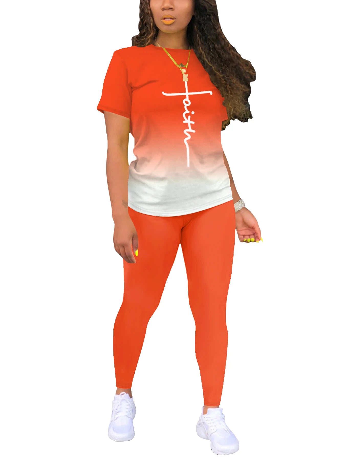 Women's Summer 2-Piece Short Sleeve Jogger Set – Casual Tracksuit Outfit Style Heaven