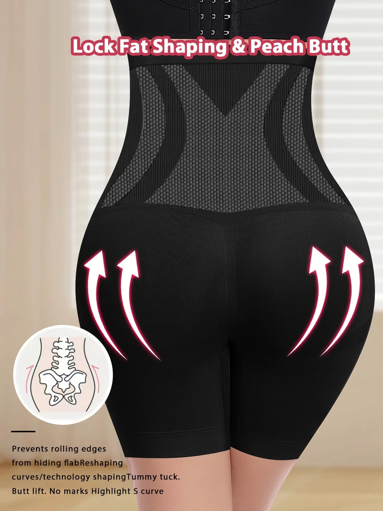 High-Waist Seamless Tummy Control Panties – Comfortable Four-Corner Design