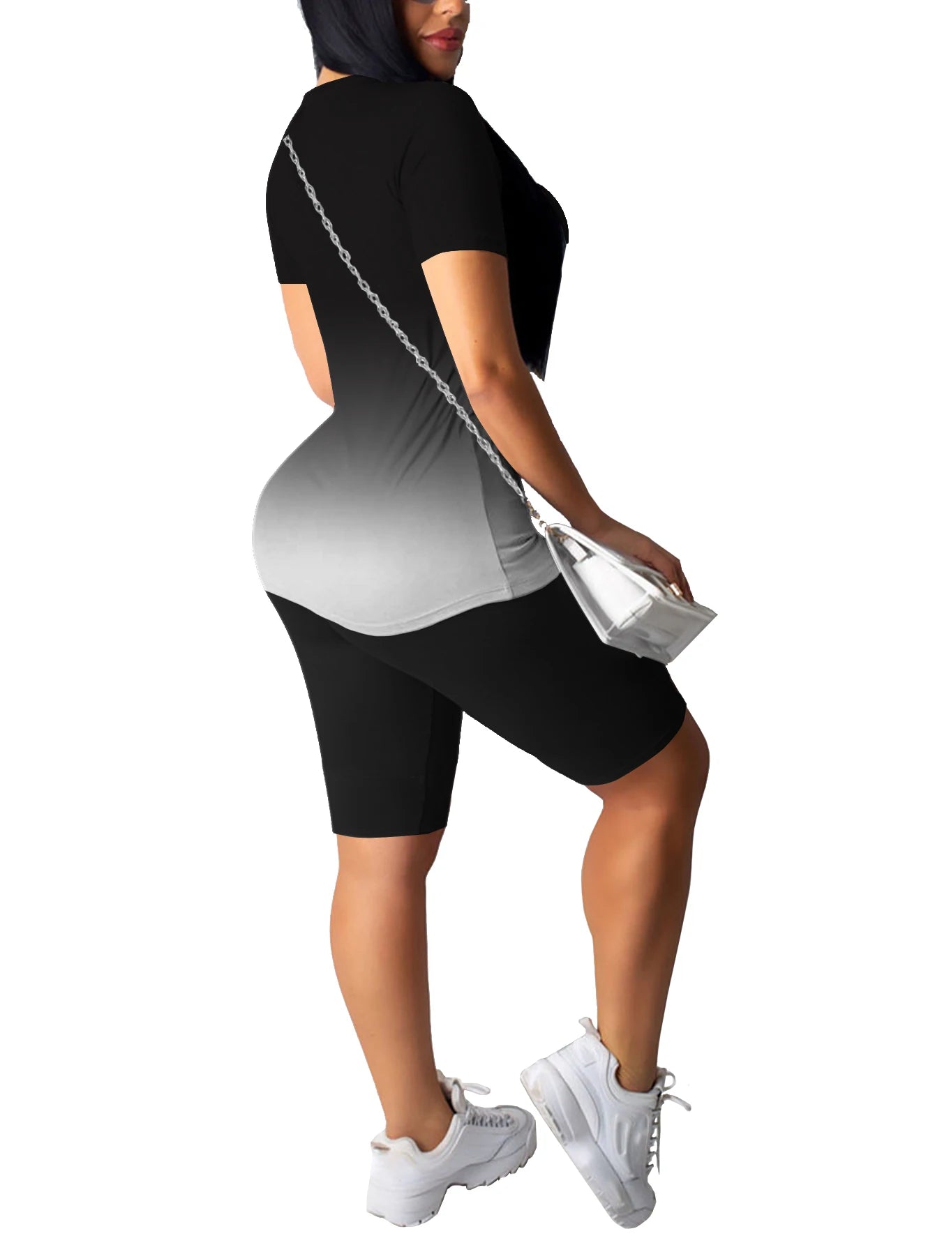 Women's Summer Two-Piece Short Set – Casual Jogger Tracksuit with Short Sleeves Style Heaven