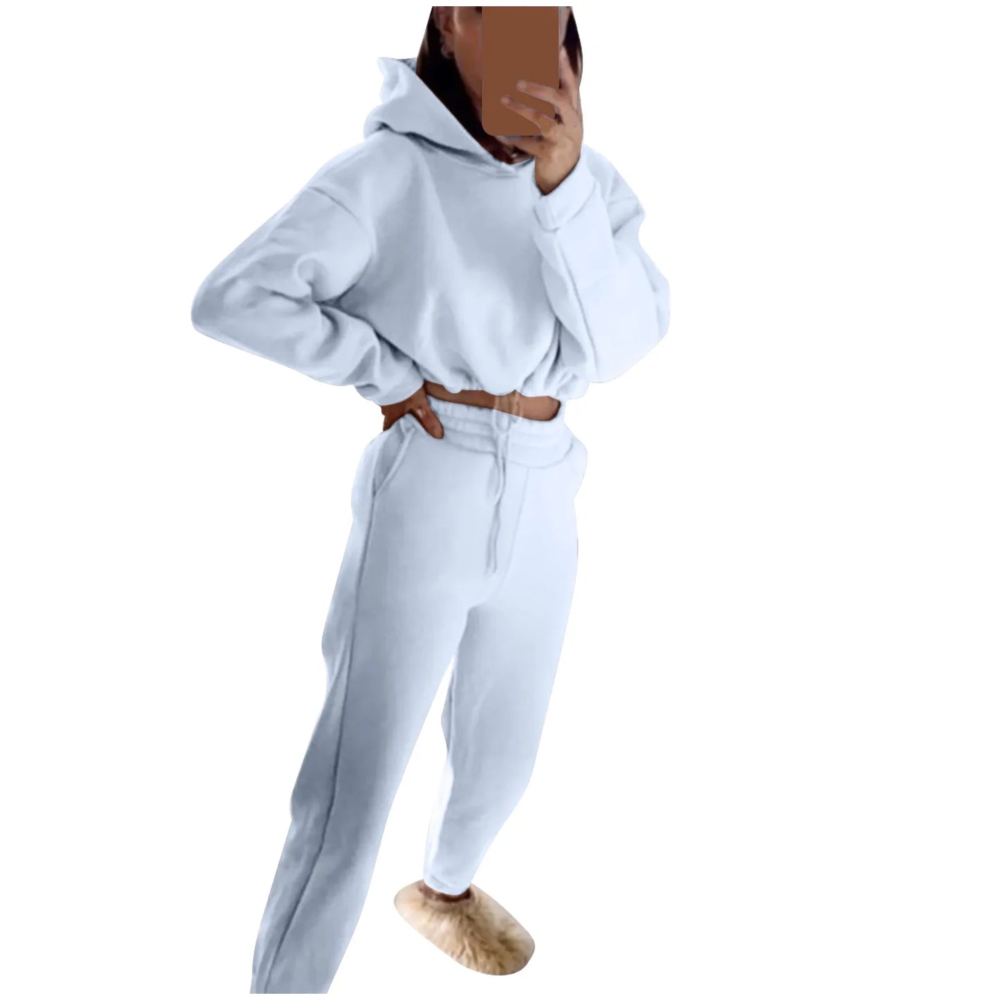 Women’s Long-Sleeve Sportswear Set – Casual Fashion Two-Piece Outfit Style Heaven