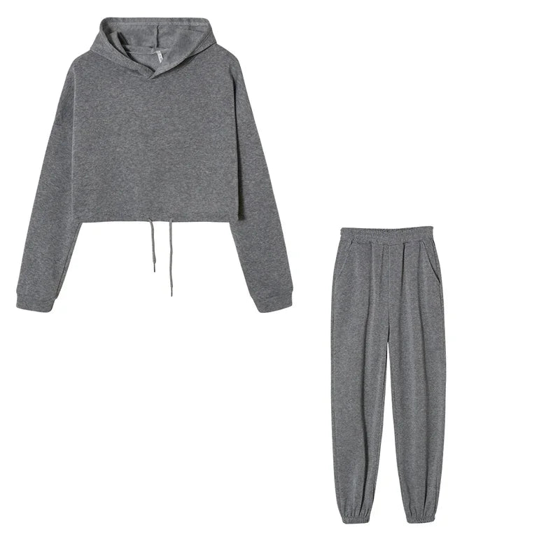 Women’s Long-Sleeve Sportswear Set – Casual Fashion Two-Piece Outfit Style Heaven