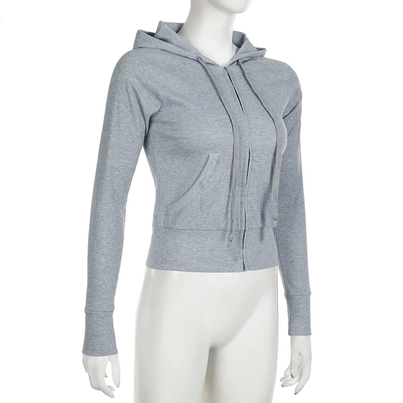 Women's Basic Hooded Sweatshirt Tracksuit – Solid Color Casual Streetwear Set with Pockets Style Heaven