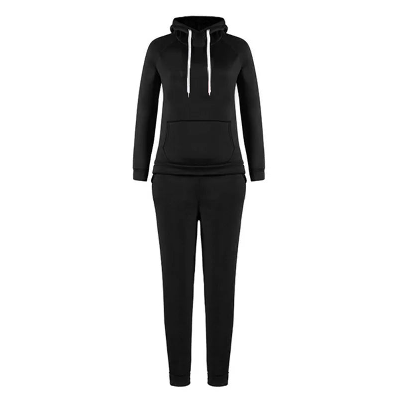 Women's Casual Hooded Sportswear Jogging Suit – Two-Piece Activewear Set Style Heaven