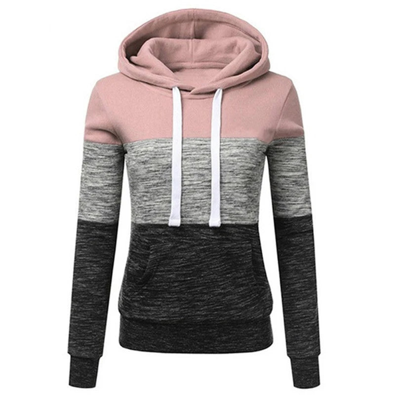 Women's Tricolor Sweatshirt Pullovers Graphic Sweatshirts New Hoodies and Sweatshirts Hooded Shirt Hoody Clothes Style Heaven