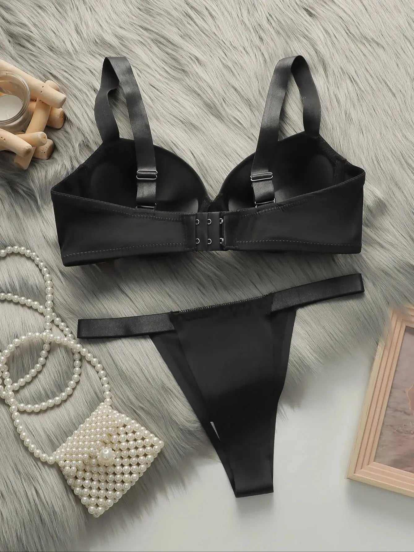 Solid Color Lingerie Set – Push-Up Bra & Panty | S–L Sizes Style Heaven