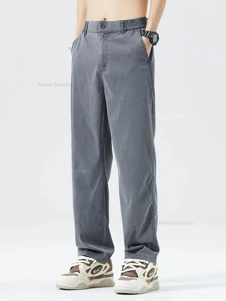 Men’s Ultra-Thin Baggy Jeans – Soft & Breathable Lyocell Straight-Leg Pants - Style Heaven