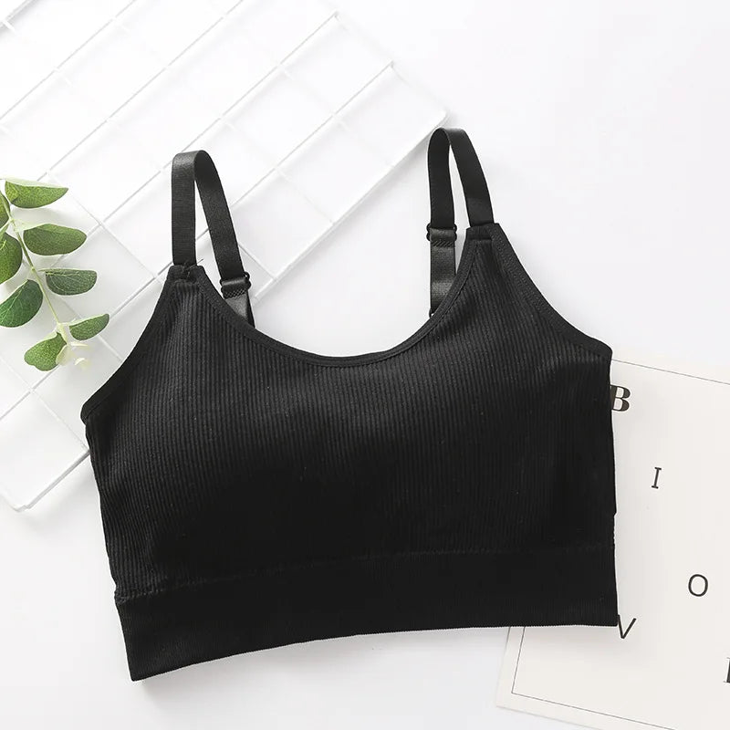 Sexy Gathered Tube Top Bra – No Steel Ring, Soft Cotton Lingerie Style Heaven