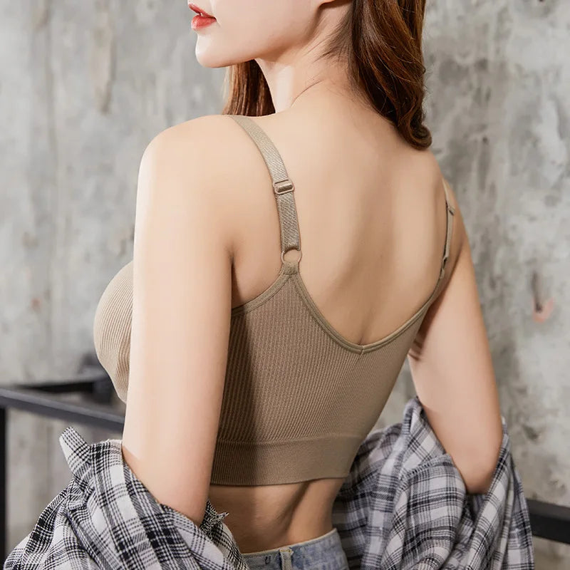 Sexy Gathered Tube Top Bra – No Steel Ring, Soft Cotton Lingerie Style Heaven