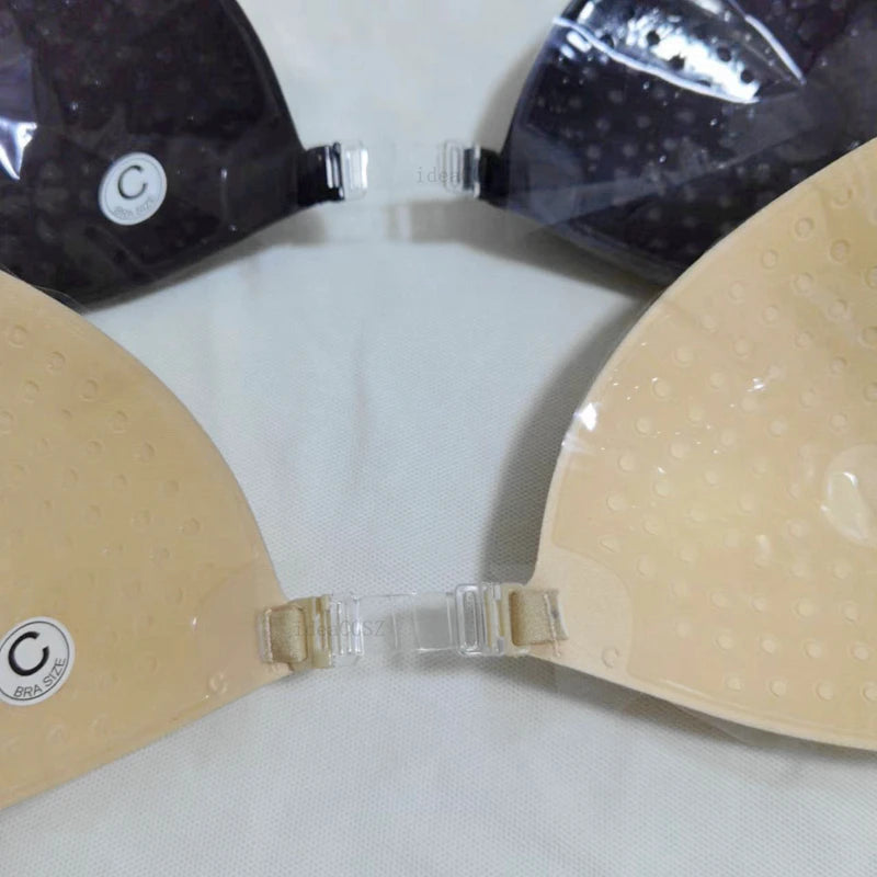 Silicone Sticky Bra – Invisible Backless Plunge U-Neck Adhesive Lift Bra Style Heaven