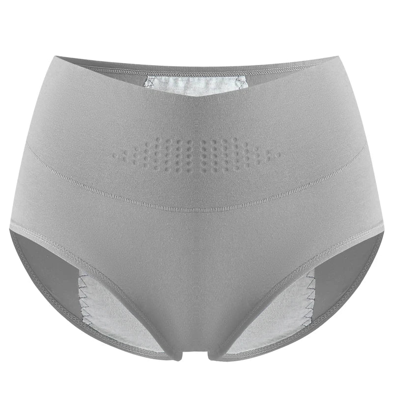High-Waist Leak-Proof Menstrual Panties – Cotton Plus Size Period Briefs (L-4XL)