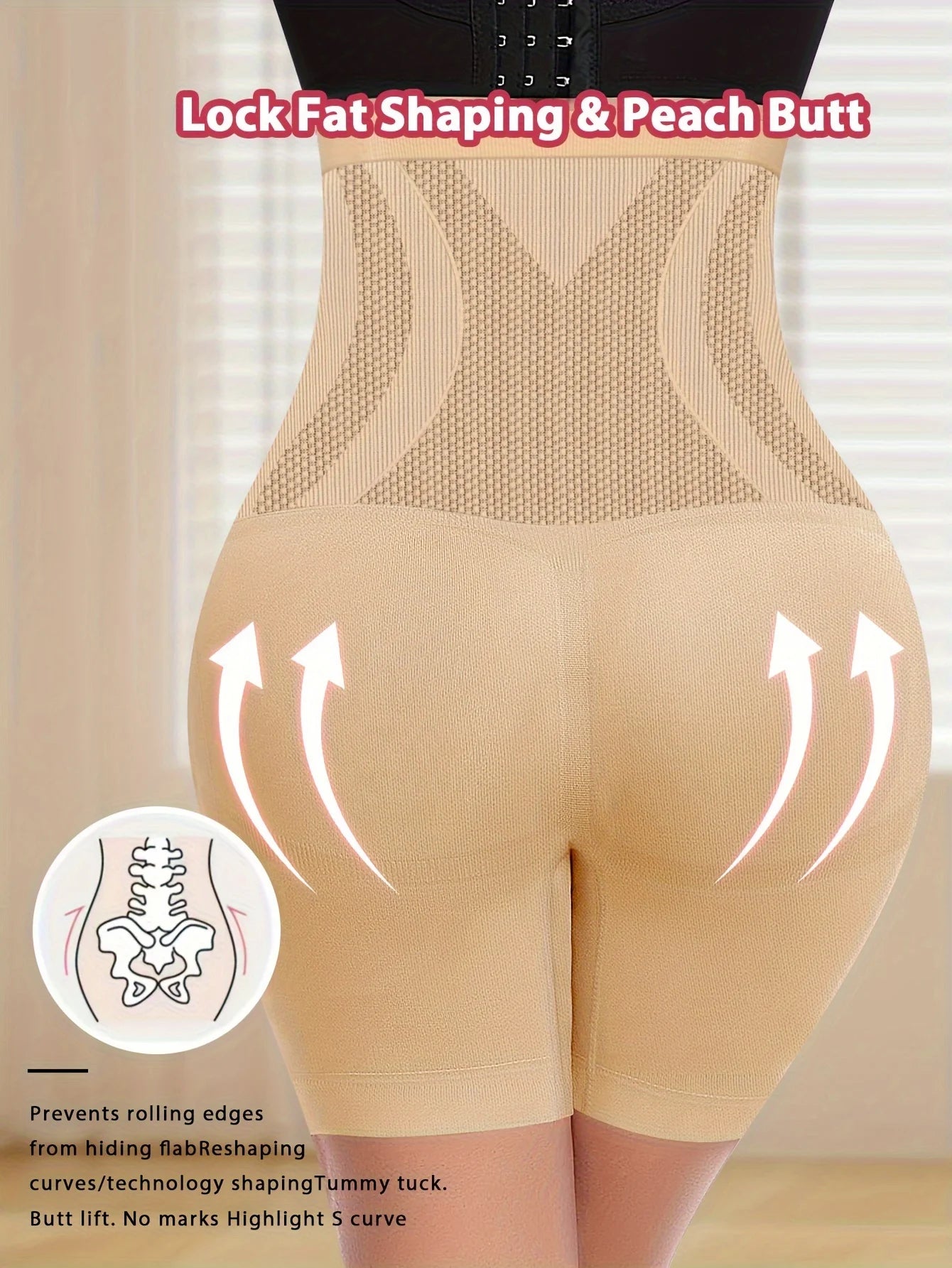 High-Waist Seamless Tummy Control Panties – Comfortable Four-Corner Design