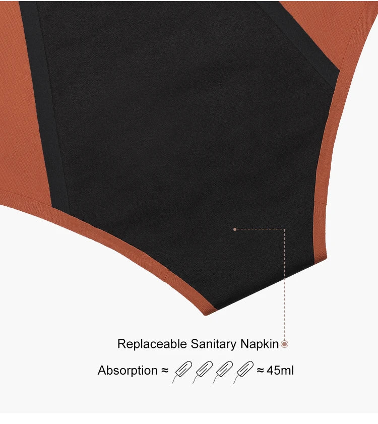 Mid-Rise Seamless Menstrual Period Panties – 4-Layer Absorbent Leak-Proof Culottes Style Heaven