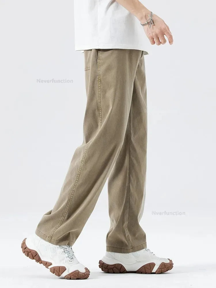 Men’s Ultra-Thin Baggy Jeans – Soft & Breathable Lyocell Straight-Leg Pants - Style Heaven