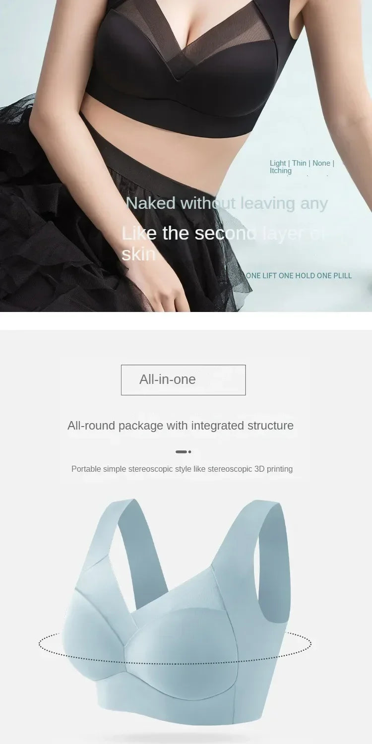 All-in-One Support Tank Top Bra – Soft, No Trace, Wireless Thin Underwear Style Heaven