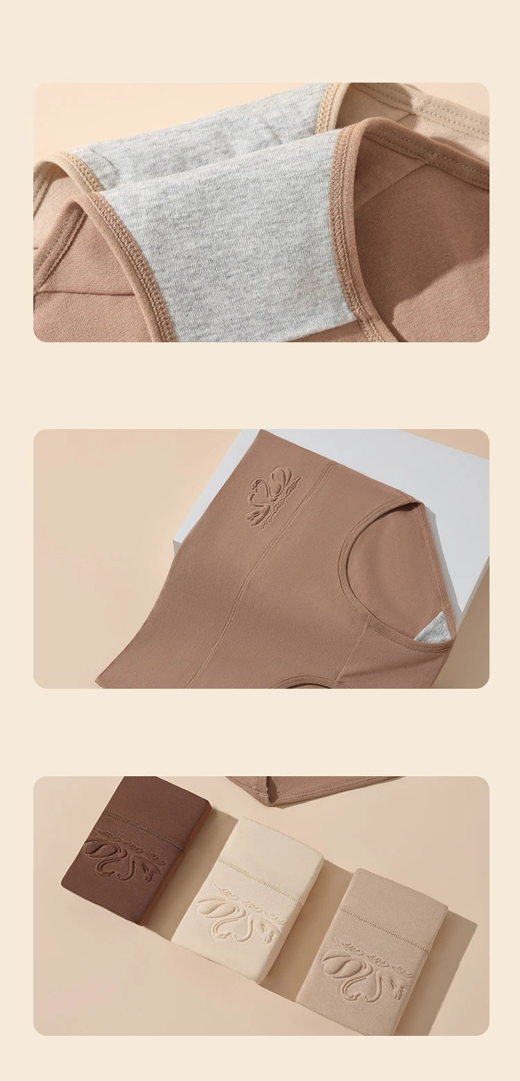 4-Pack High-Waist Body Shaper Panties – Breathable Cotton Plus Size Briefs (M-5XL) Style Heaven