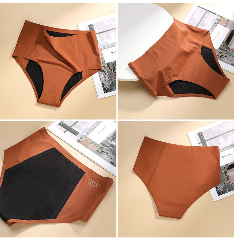 Mid-Rise Seamless Menstrual Period Panties – 4-Layer Absorbent Leak-Proof Culottes Style Heaven